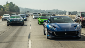 Ferrari 812 Superfast Races Supercars to Palm Springs *Cops Called*