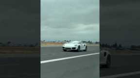 800HP Porsche Turbo S VS Tesla Model S Plaid! *0-175MPH* #shorts