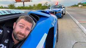 Michigan Police Pull Me Over FIRST DAY In Lamborghini Aventador S | Gumball 3000