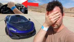 I BROKE My Mclaren At The Track - Here's What Happened