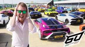 UNREAL! Never Seen a LAMBORGHINI Line-up Like THIS - New World Record