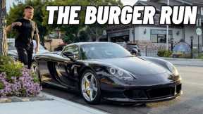 Taking a Porsche Carrera GT to a Burger Restaurant!