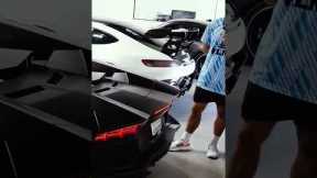 Aventador jet engine start ✈️  #shorts #SupercarsofLondon #Aventador #Lamborghini