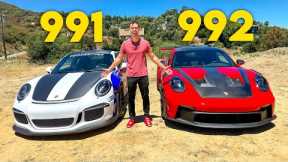 New Porsche 911 GT3 RS (992) vs GT3 RS (991) Head To Head Review!