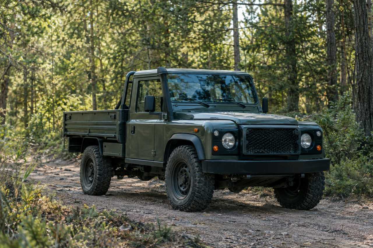 Off-road capable SUV-based pickup truck outdoors