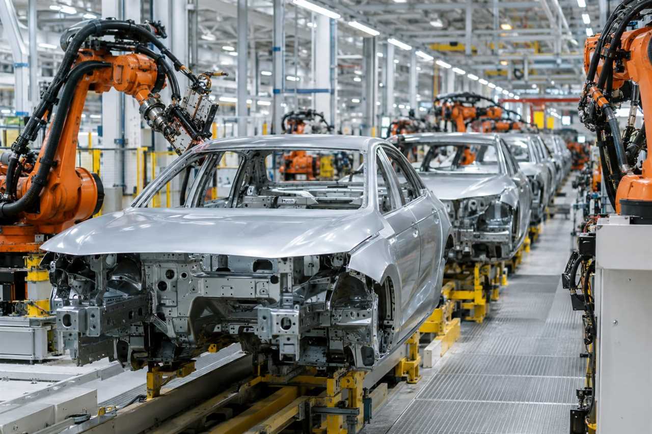 Assembly line reflecting China's competitive auto manufacturing.