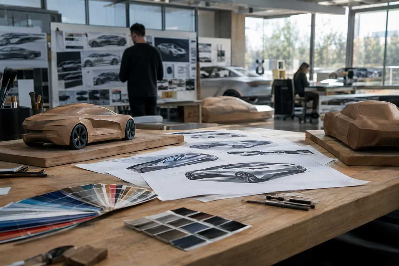 Design studio where new vehicle concepts take shape