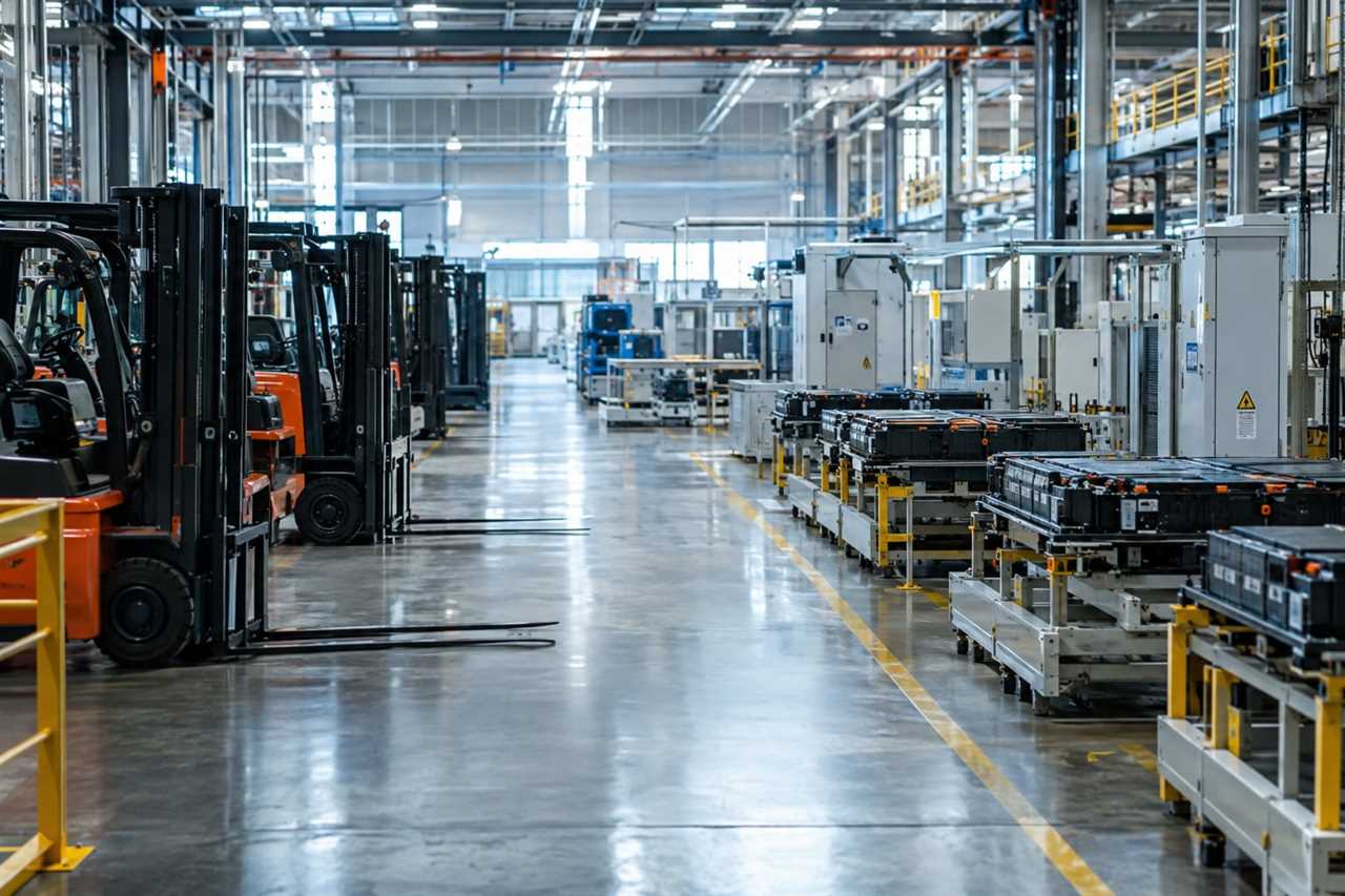 Empty EV battery plant floor sits idle