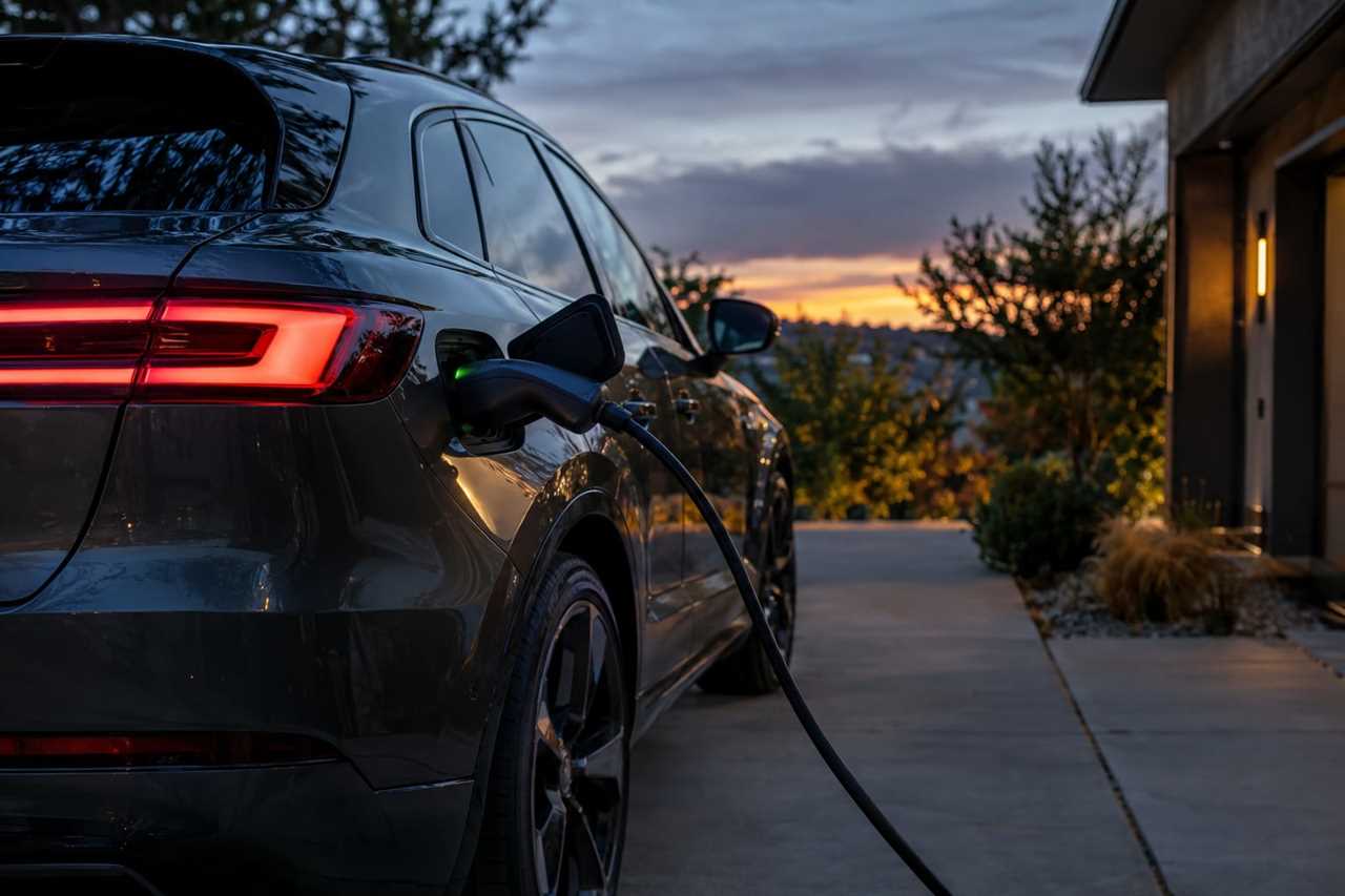 Plug-in hybrid SUV charging at home