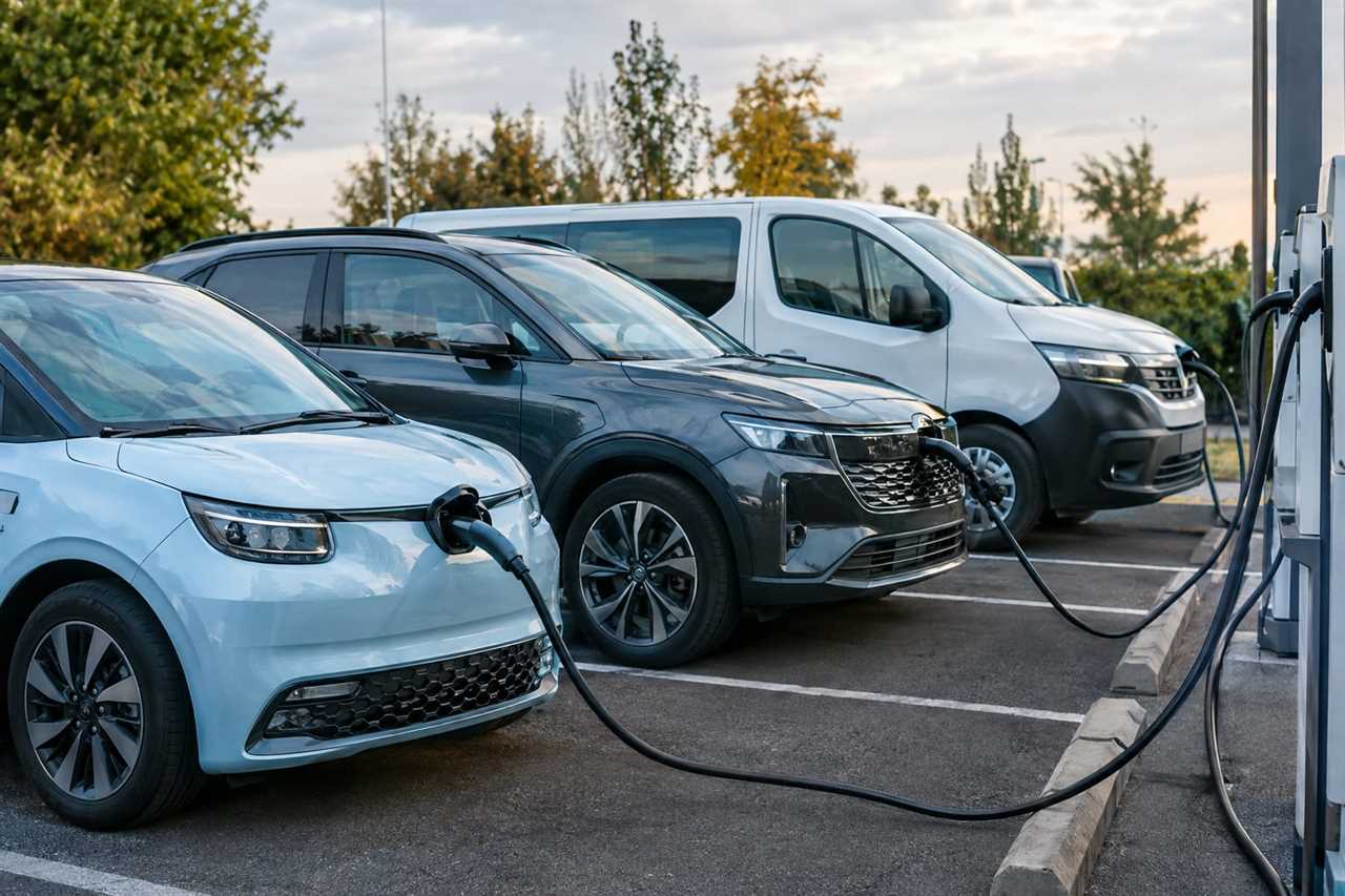 Range of electric vehicle body styles parked together