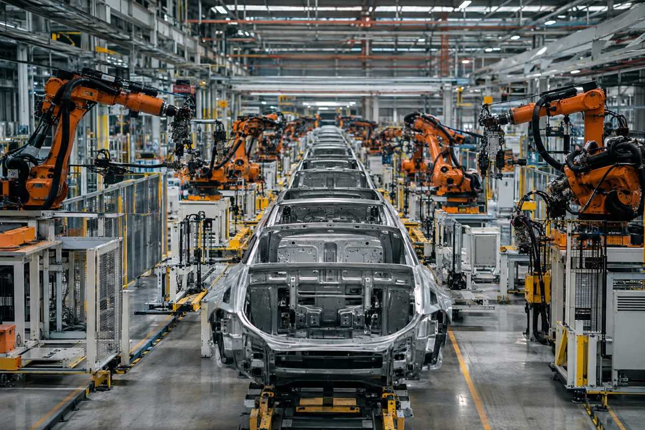 A quiet factory floor amid workforce reductions