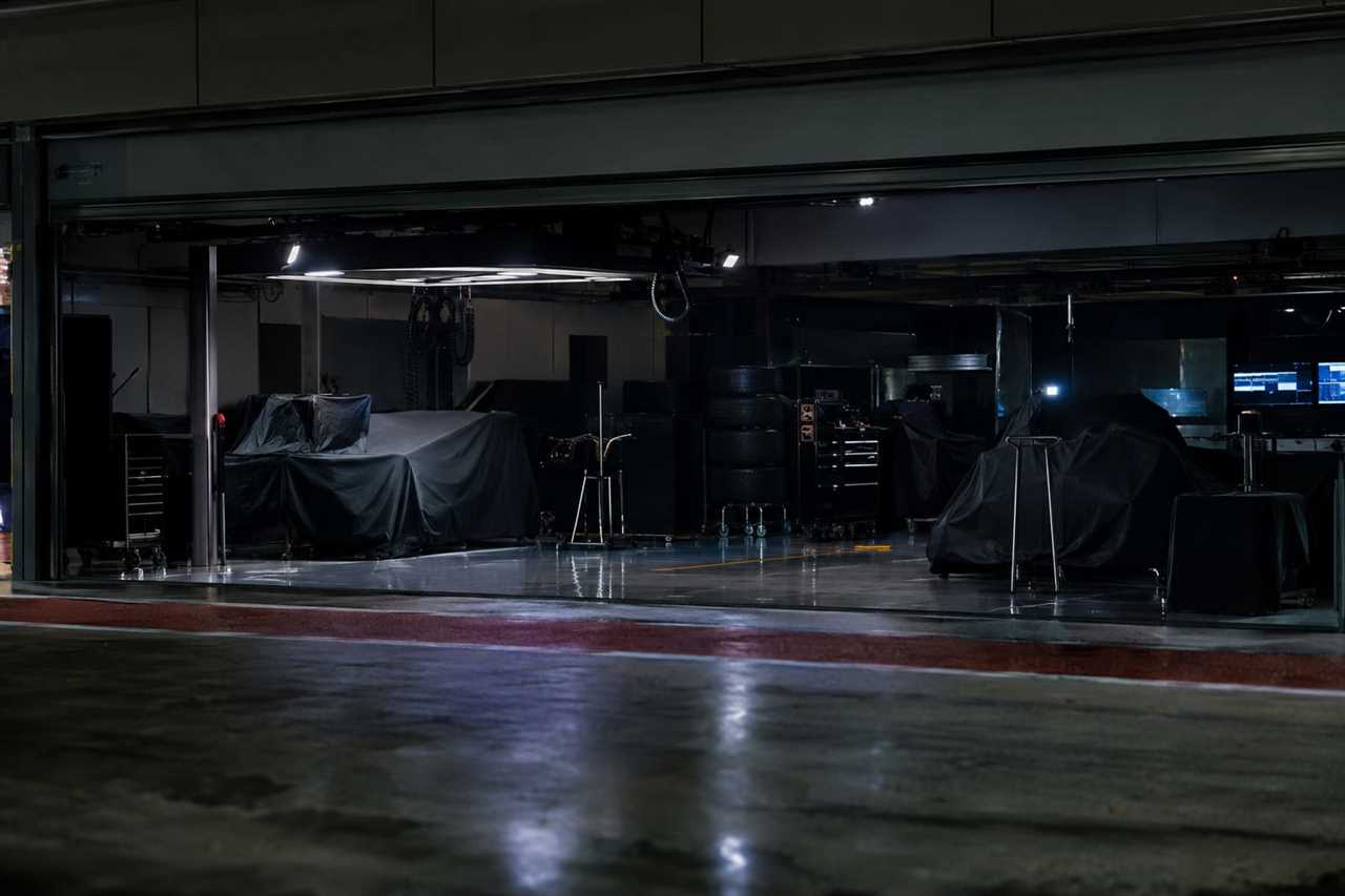 Empty garage during team curfew hours