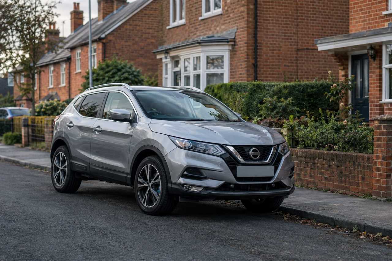 Compact SUV parked on a residential street