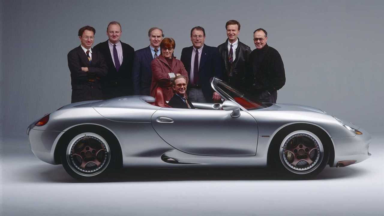 986 Boxster, Weissach, 1993, Porsche AG With Executives Side