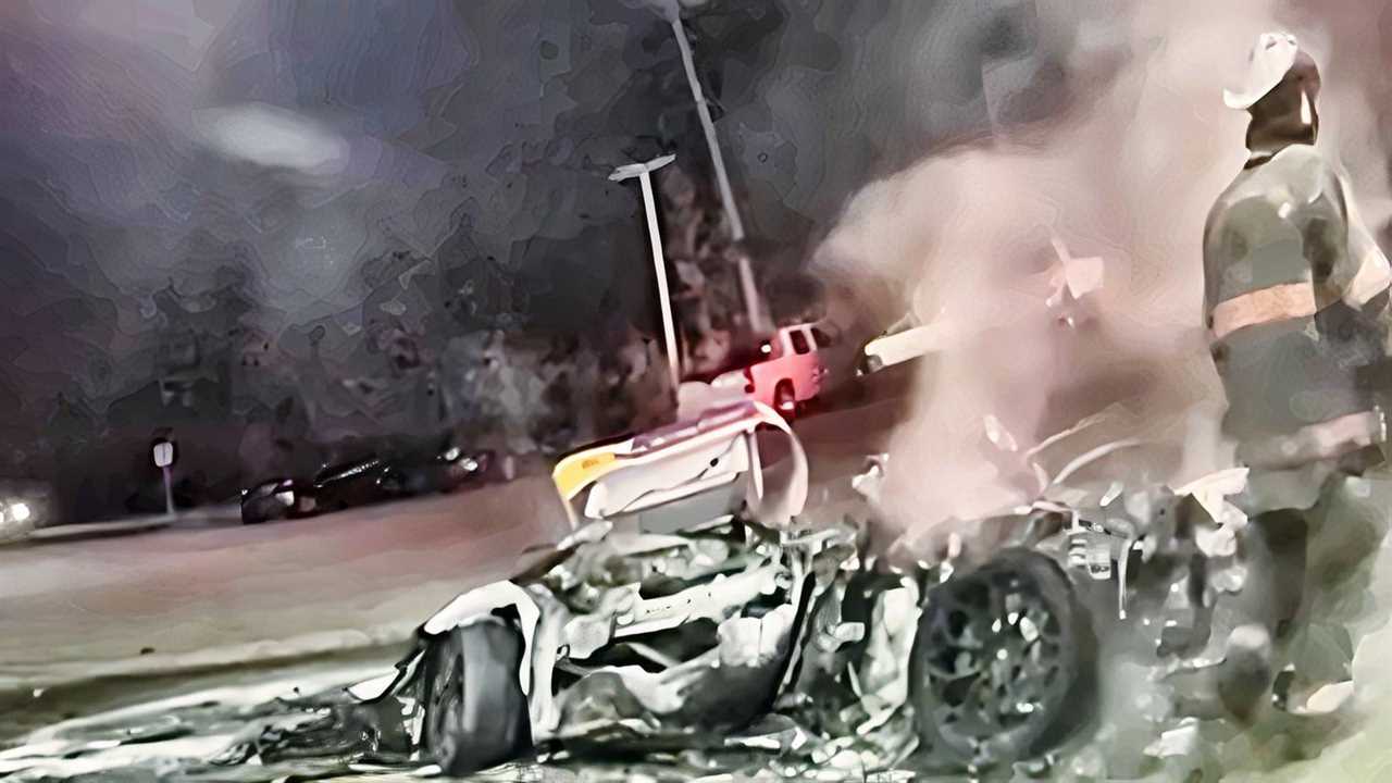 Lamborghini Huracán Bursts Into Flames After Slamming Into Tennessee Gas Pump