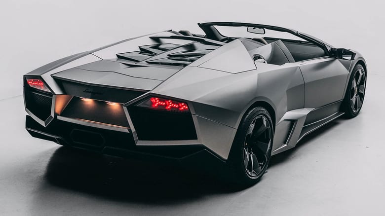 A rare Lamborghini Reventon Roadster at auction