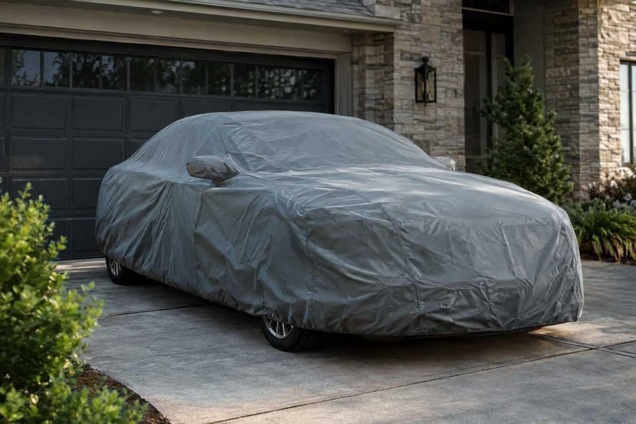 A recalled vehicle sits idle in a driveway