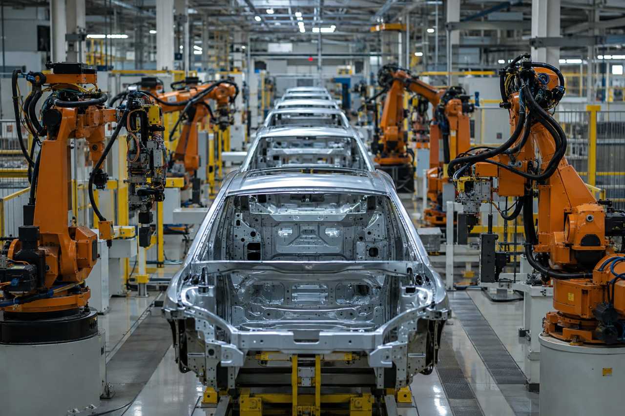 Production line stands idle after disruption