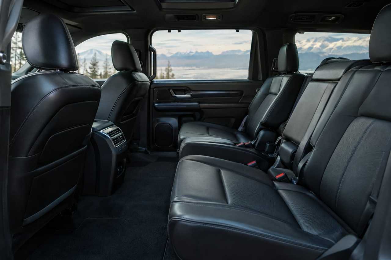 Spacious three-row cabin built for comfort